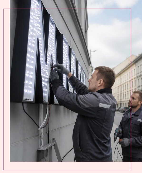 Изготовление и монтаж светодиодных LED вывесок в Каменске-Шахтинском